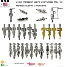 Hiossen Dental Implant Impression Coping Open Closed Tray Dental Lab Fixture Hex