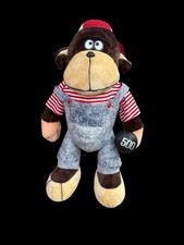 Giant 32 Plush Stuffed Animal/monkey With Overalls Hat 1 Weight