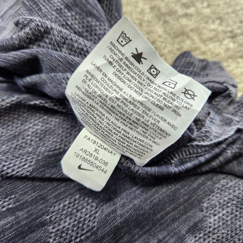 Nike Golf Polo Shirt Men XL Zonal Cooling Camo Vented Performance Quick Dry Gray - Picture 8 of 10