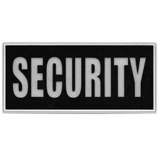 SECURITY High Reflective Hook back Patch Size 21.3 x 10cm