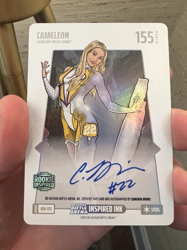 2025 Bo Jackson Battle Arena Cameleon RC Steel Foil Auto #BFA-175- Cameron Brink