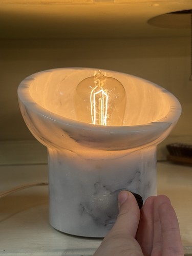 Pair Of TASO Mid Century Carrara Marble Tv Lamps/Desk Lamps AMAZING - Picture 14 of 20