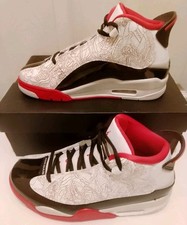 AIR JORDAN DUB ZERO WHITE / TRUE RED / BLACK BOYS UK 5.5 BRAND NEW IN BOX