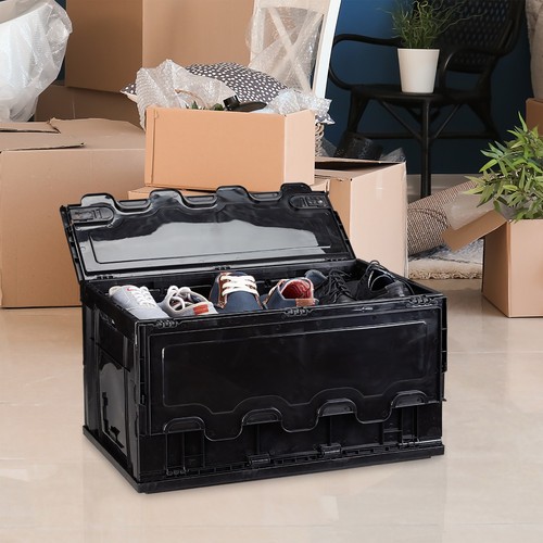 Transportbox Klappbox Aufbewahrungskiste stapelbar grün Faltbox 60 l Klappkiste - Bild 3 von 9