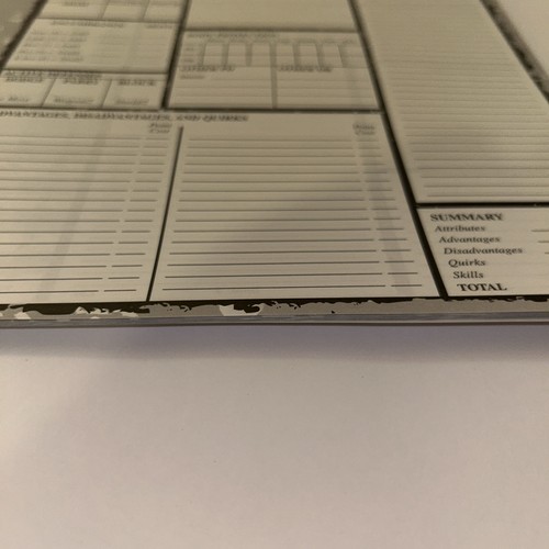 SJG GURPS Character Sheets 2001 1st Print Horror Monsters - Picture 4 of 9