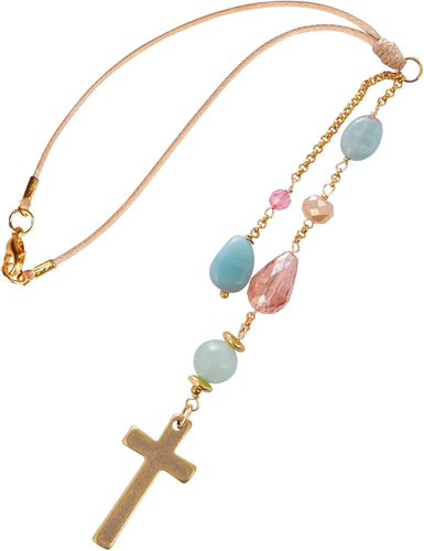 Elegant Cross for Car Mirror - Sun Catcher Rearview Mirror Charm, Transforms Sun - 第 11/12 張圖片
