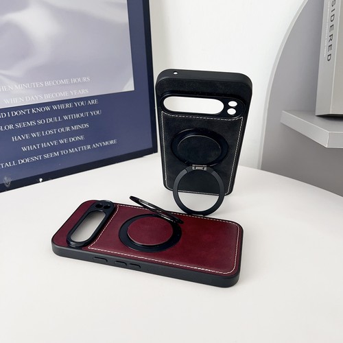 Magnetische Leder Handy Ständer Ring Hülle für Google Pixel 10 9 Pro XL/9A/8Pro/7A/6 - Bild 5 von 17