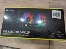 Corsair iCUE H115i Elite CAPELLIX Extreme Performance 280mm RGB AIO Liquid CPU