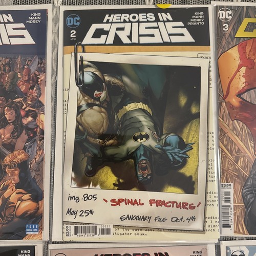 Heroes In Crisis 1 2 3 4 5 6 7 8 9 1-9 lote completo casi nuevo DC Comics 2018 - Imagen 3 de 10