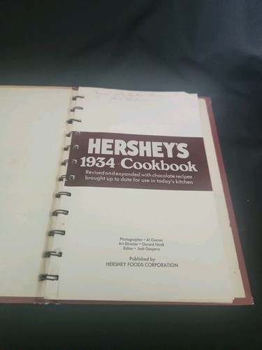 Vintage Hershey's 1934 Cookbook Spiral Hardcover Reprint 1971 Chocolate Cooking - Picture 6 of 8