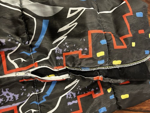Vintage Batman Sleeping Bag DC Comics 1992 Youth Size 55x28 The Animated Series - Picture 6 of 9