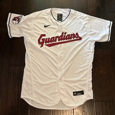 New Mens Nike Cleveland Guardians Flex Base Authentic On-Field Jersey Sz 48