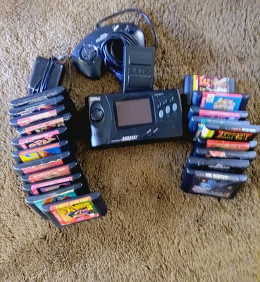 #ad Sega Genesis Nomad FOR PARTS 24 Games $450.00