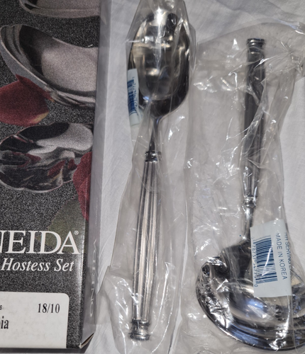 Oneida Stainless OLYMPIA 3 Pc Hostess Set Sugar spoon serving spoon Ladle - Picture 4 of 8