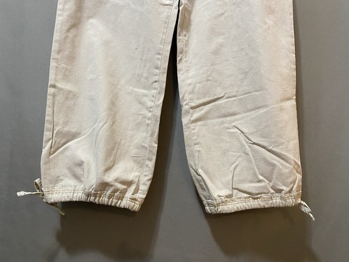 NWT ZARA Women Elastic Waist Hi-Rise Cotton Linen Cuffed Loose Jeans Size S Sand - Picture 6 of 16