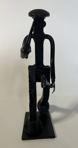 Railroad Spike Metal Folk Art Display Farmer Gardener Landscaper Worker Laborer - Picture 12 of 24