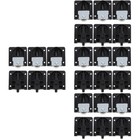 24 pcs Wardrobe Pulley Plastic Silent Pulleys Sliding Door Pulley Door Wheel