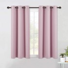 NICETOWN Baby Pink Blackout Curtains 34x60" 2 Panels Thermal Grommet Window