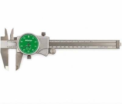 Mitutoyo 505-742-53J 6'' Dial Caliper .001'' Green Face - New