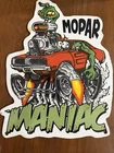 Excellent Cond Vintage Rat Fink Maniac Hot Rod Street Racer Mopar Porcelain Sign