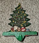 Vintage Midwest Of Cannon Falls Cast Iron Christmas Tree Stocking Holder