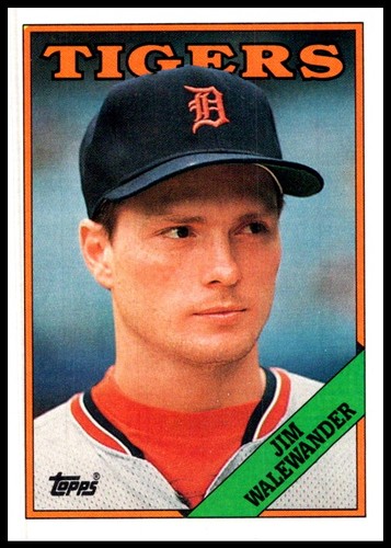 1988 Jim Walewander Topps Baseball #106 Detroit Tigers