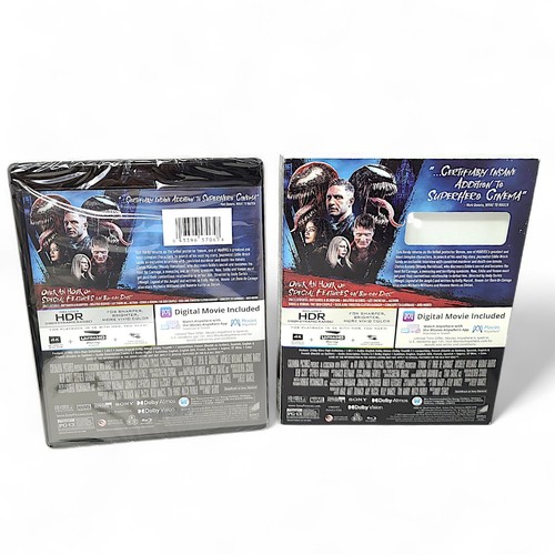 Venom Let There Be Carnage 4K Blu-ray Digital 2021 Tom Hardy w/ Slipcover NEW - Foto 2 di 7