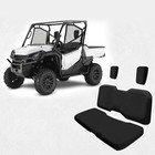For Honda Pioneer 700 700-4 2014-2024 UTV Bench Seat Cover Dust Cover Set Black