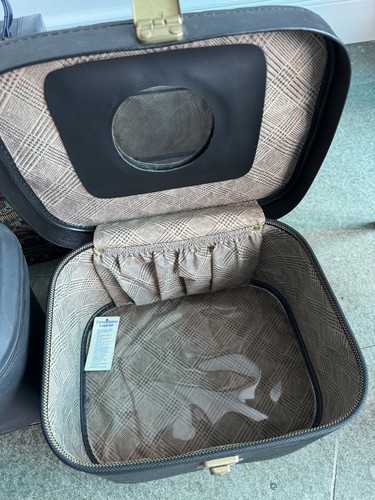 6 X Vintage Vanity Cases Joblot With Mirror, Constellation Tapestry, Black Navy - Picture 6 of 11