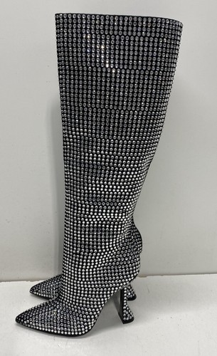 Jennifer Lopez kniehohe Damenstiefel mit hohem Absatz Größe 6,5 M US