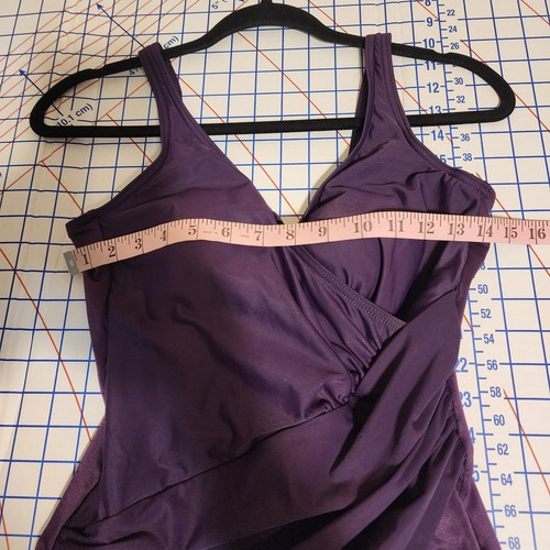 Miraclesuit Slimming Oceanus Tummy Control One Piece NWOT Purple Size 10 - Picture 4 of 11