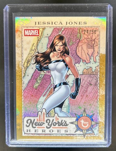 2026 Topps Brooklyn Captain America Jessica Jones New York's Heroes Gold #/50