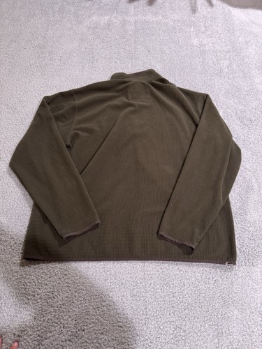 Eddie Bauer Sweatshirt Herren Extra Large Grün 1/4 Zip Waffelgitter Wandern Outdoor - Bild 4 von 7