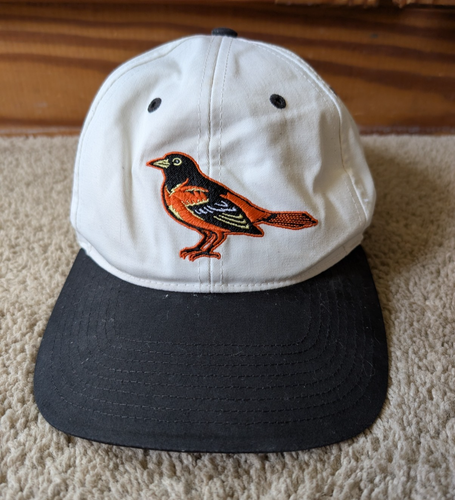 LESEN Vintage Baltimore Orioles Mütze Neu mit Etikett 90er MLB Zwillinge Enterprise Druckknopflasche - Bild 2 von 10