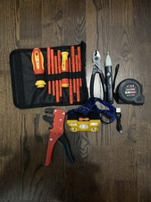 Electrician Tool Kit Insulated Set Wiha Pliers Wire Stripper Tester