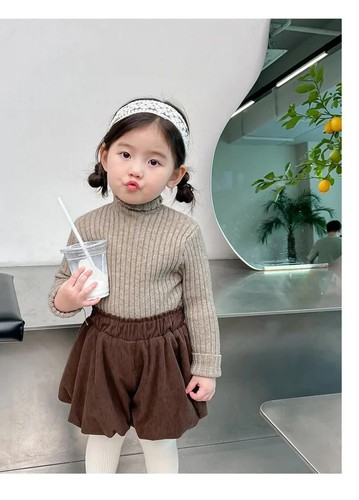 High Neck Baby Pullover Herbst Winter Kinder Jungen Mädchen Langarm Pure Color Kni - Bild 23 von 29