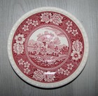 Vintage V & B Rusticana Red Transferware Villeroy & Boch Germany SAUCER 6"
