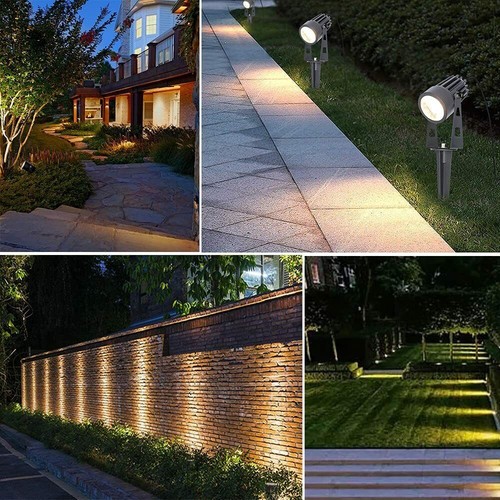 Gartenbeleuchtung, 6er Gartenleuchte mit Erdspieß, 3W Gartenstrahler Gartenlampe - Bild 11 von 23