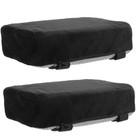 2 Pcs Memory Foam Chair Armrest Pads Ultra Soft Elbow Pillow Support Black
