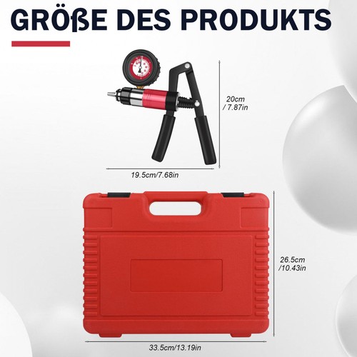 NEU VAKUUMPUMPE BREMSENENTLÜFTER DRUCKPUMPEN ENTLÜFTUNG UNTERDRUCK HANDPUMPE - Bild 15 von 16