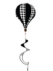 Briarwood Lane Black and White Check Deluxe Burlap Hot Air Balloon Spinner