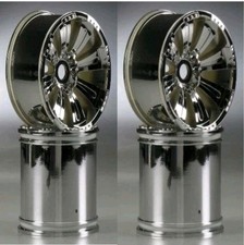 Axial AX8009 40 Series 8-Spoke Oversize Wheel Chrome 14mm (4)