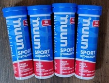 4 X 10 NUUN Sport Hydration Fruit Punch Effervescent Electrolyte Tablets