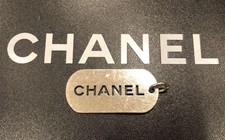 CHANEL Key ring Keychain Bag Charm Plate Pendant Top