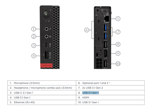Lenovo Thinkcenter M720q i5 8500T 16 GB RAM 256 GB NVme m.2 WiFi/BT Win 11 Pro - Picture 14 of 24