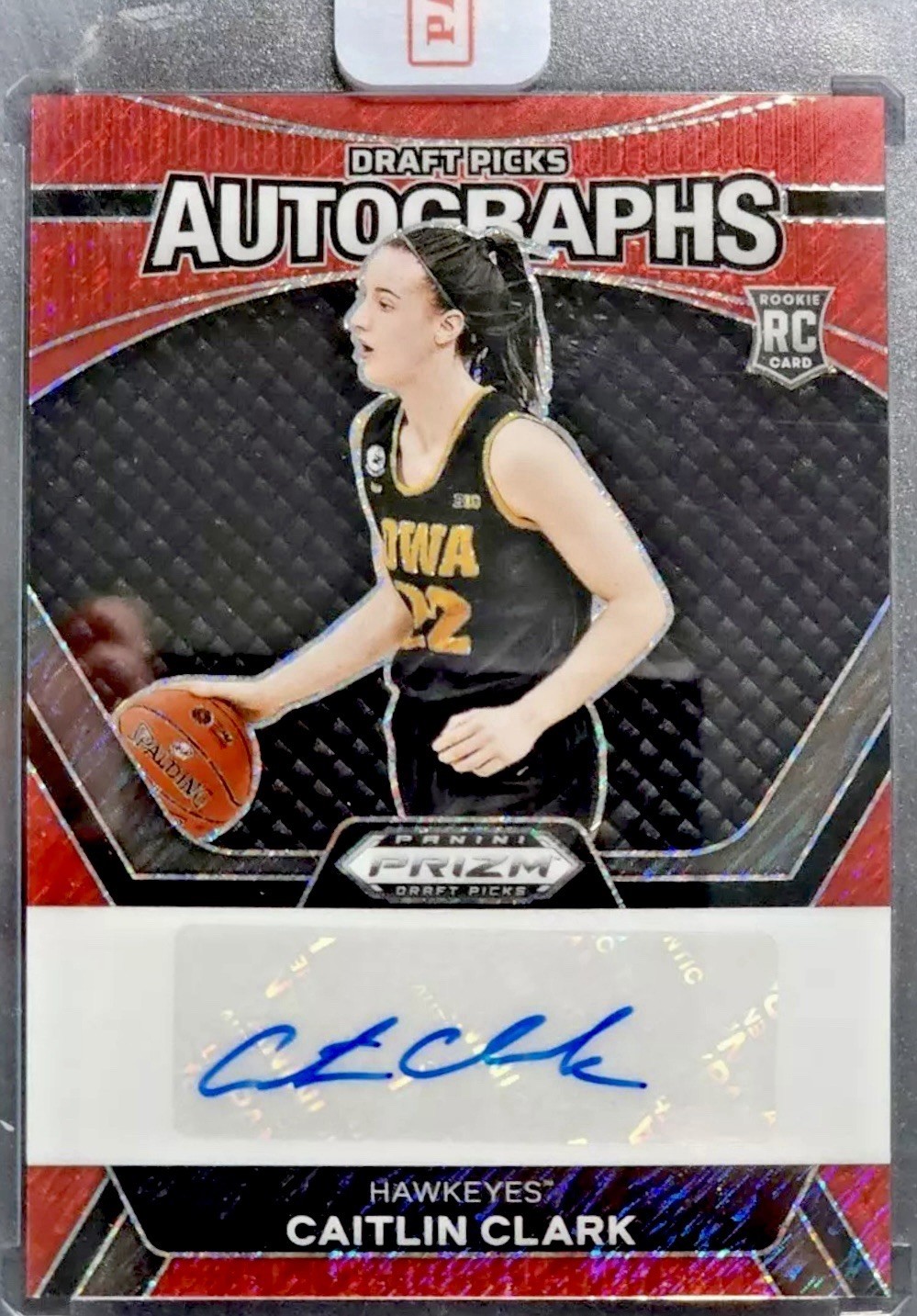 2024 Prizm Draft Picks Caitlin Clark FOTL Red Shimmer RC Auto /11 Redemption 🔥