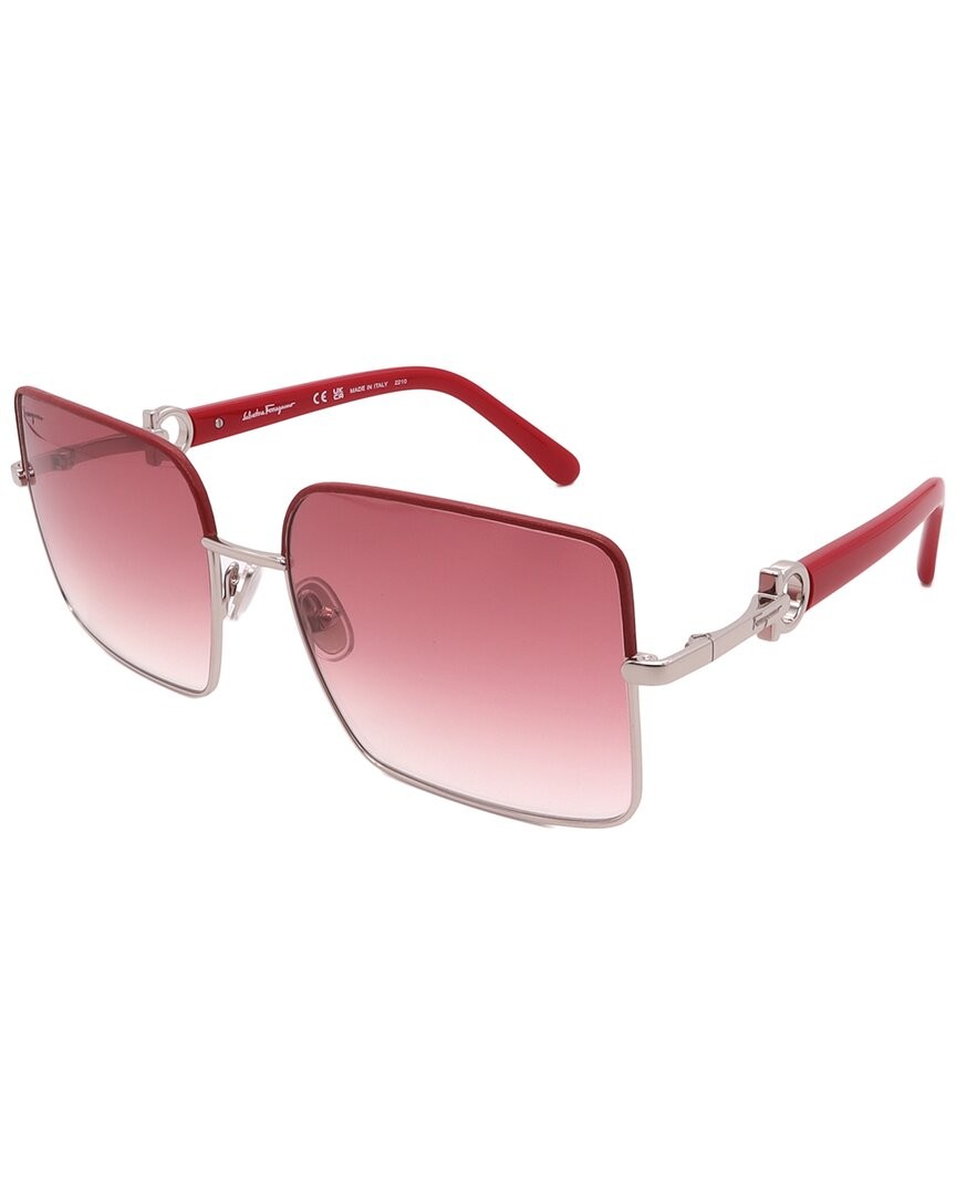 Солнцезащитные очки Ferragamo Womens Sf302sl 60 мм Женские серые