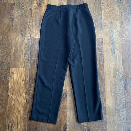 90er Vintage Sears Damen schwarz Polyester Anzughose Petite Perms-Prest - Bild 2 von 10