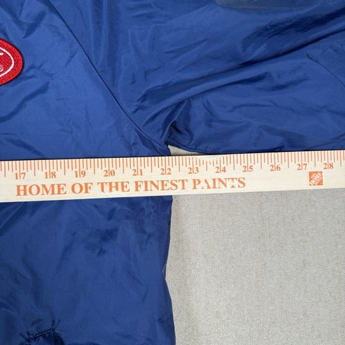VTG Tonkin Peterbilt Jacket Size Med Blue Windbreaker Lined Patch Logo Trucker - Picture 15 of 18