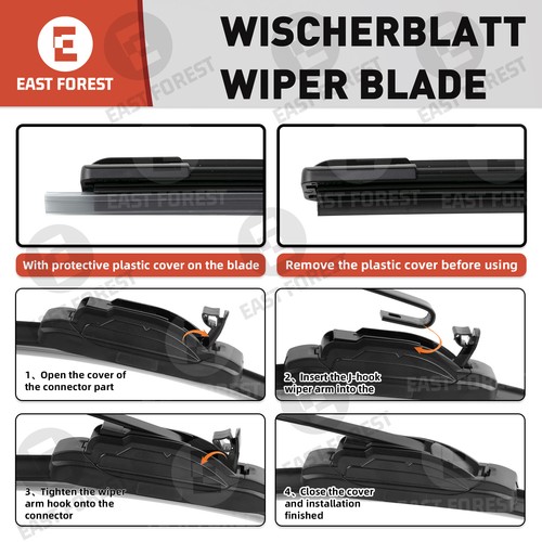 2Pcs Front Windshield Wiper Blades For Chevrolet Suburban 2500 00-2013 22"+22" - Bild 10 von 21